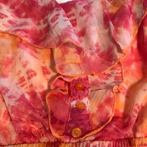 Tie dye maxi sundress. Size 16-18 - Picture 2 of 4